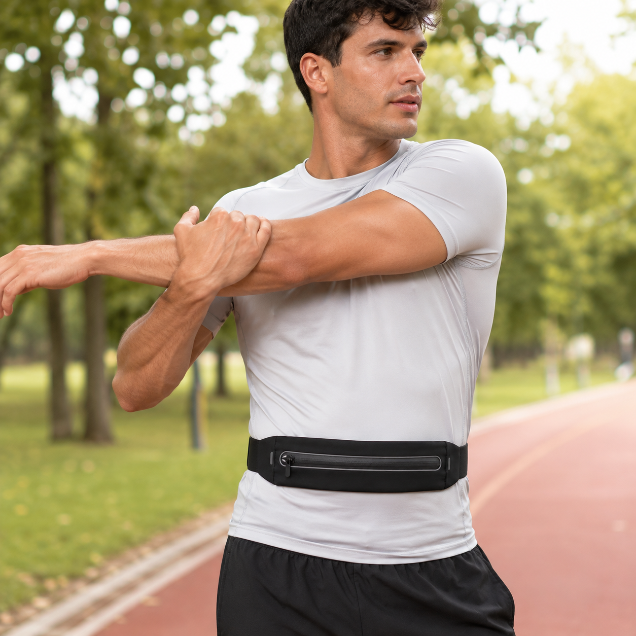 No-Bounce Slim Running Belt – Secure Phone & Essentials Waist Pack