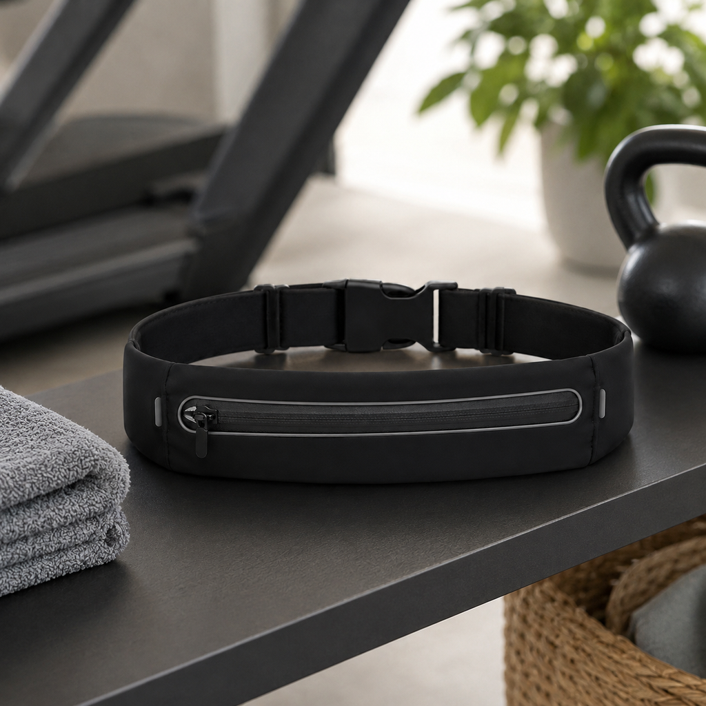 No-Bounce Slim Running Belt – Secure Phone & Essentials Waist Pack