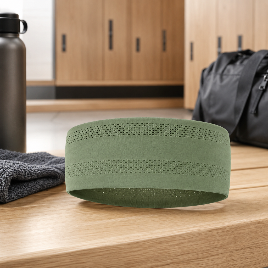 AirFlow Cooling Sports Headband – Perforated Sweat-Wicking Workout Band