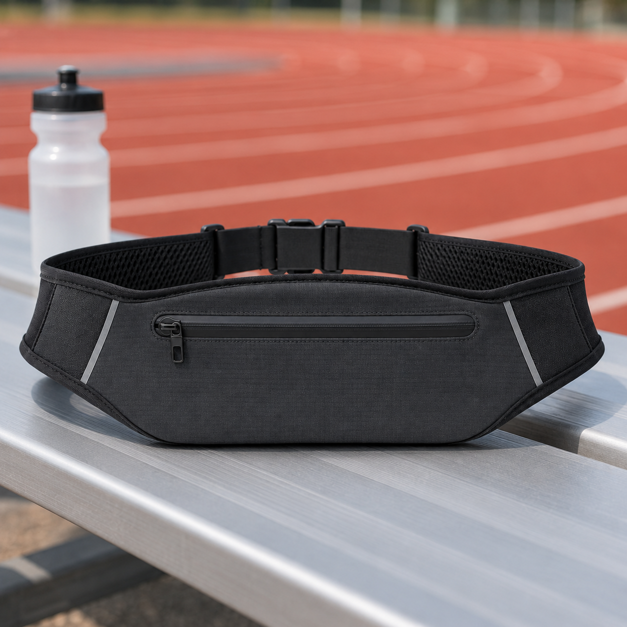 Secure-Fit Running Belt with Reflective Trim