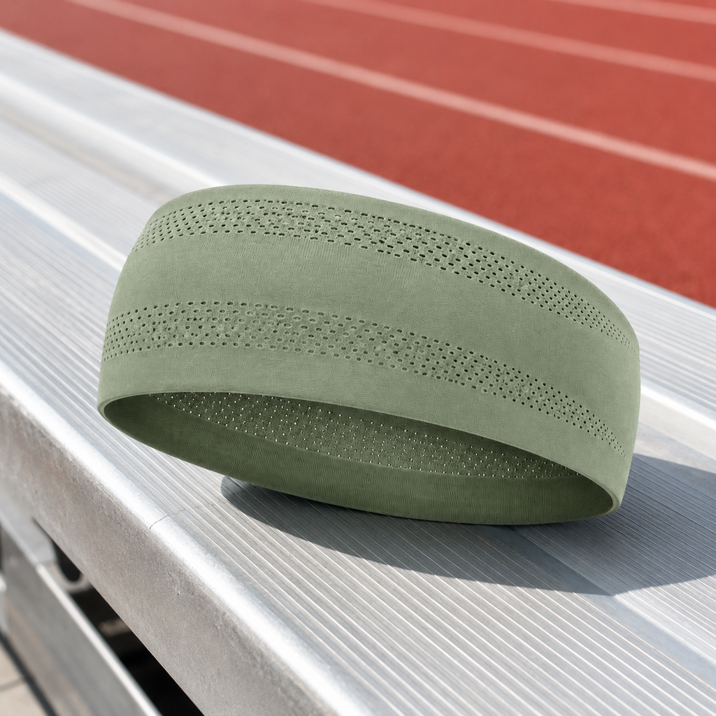 AirFlow Cooling Sports Headband – Perforated Sweat-Wicking Workout Band