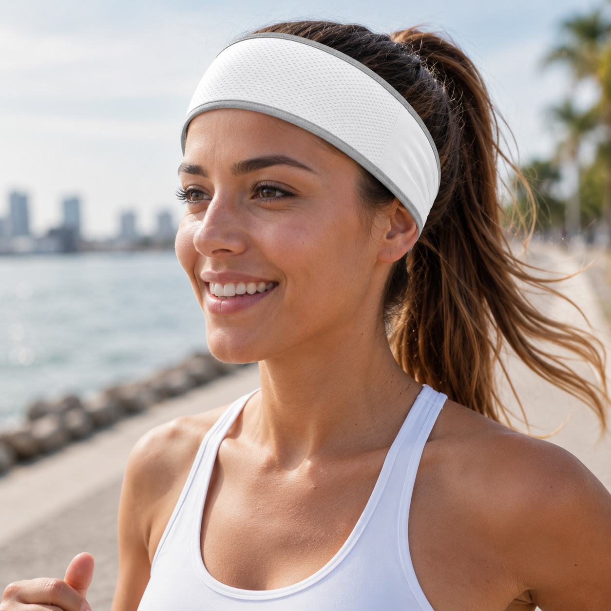 CoolMesh Performance Headband – Breathable Sweat-Wicking Sports Band