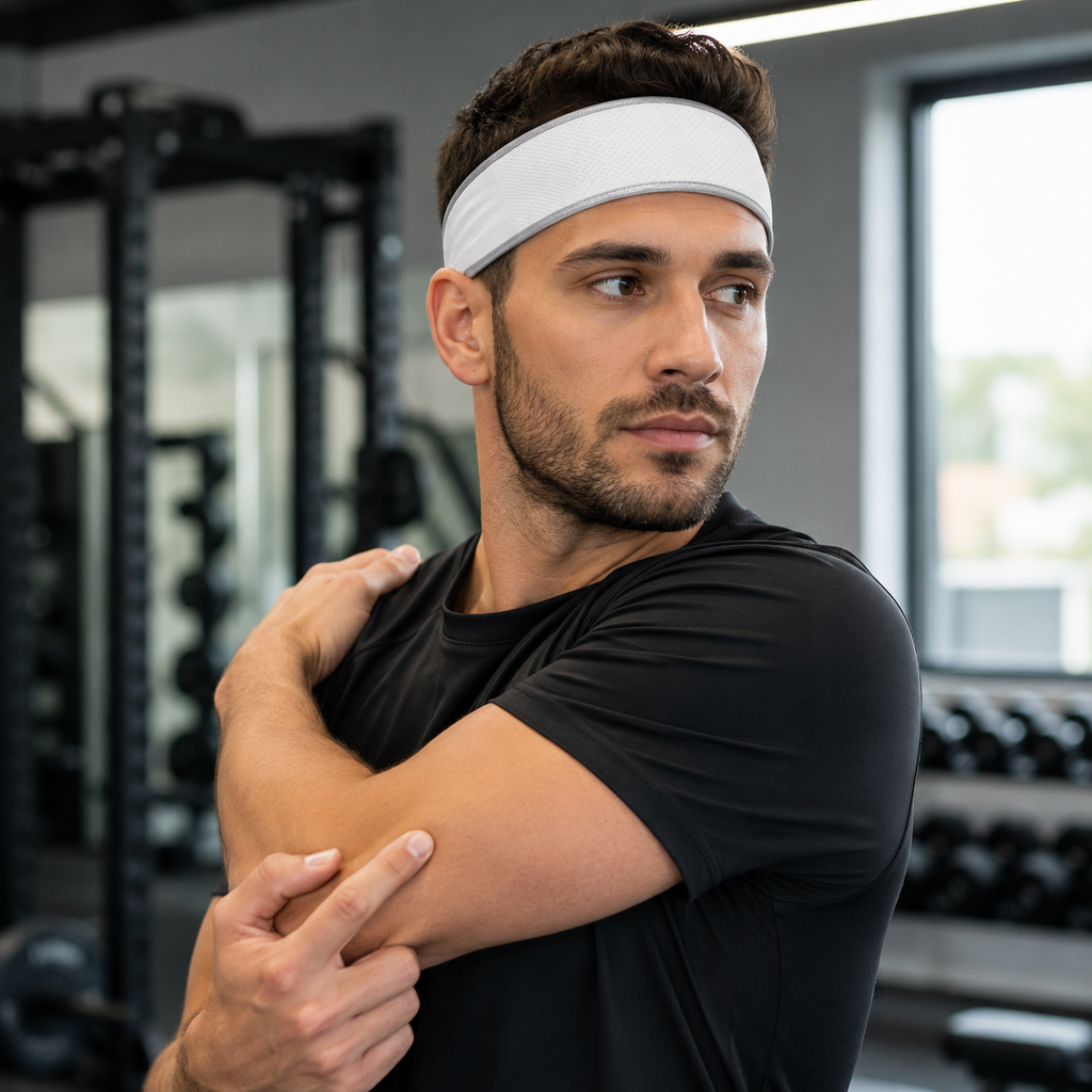 CoolMesh Performance Headband – Breathable Sweat-Wicking Sports Band